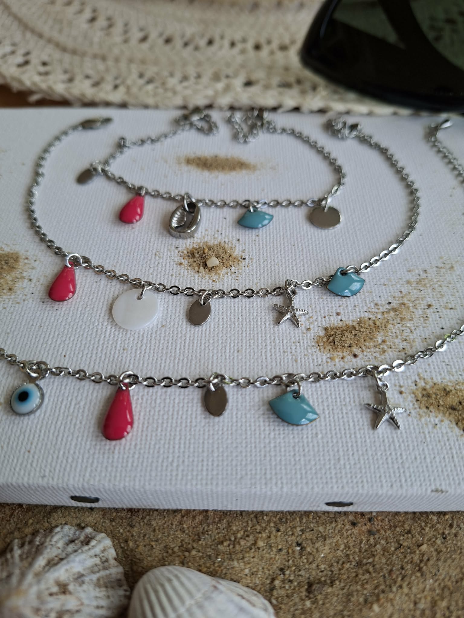 Bracelets de cheville bohèmes – Bijoux d’été colorés et féminins